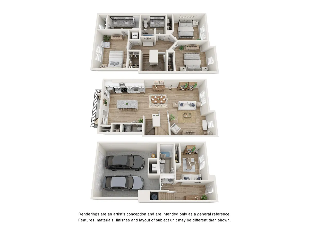 Floor plan Townhome 4