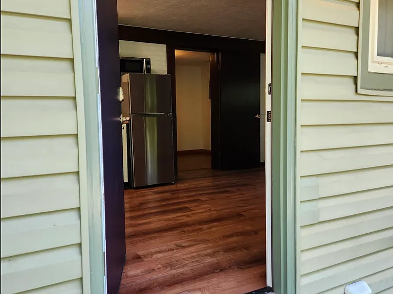 Entrance to apartment from backyard