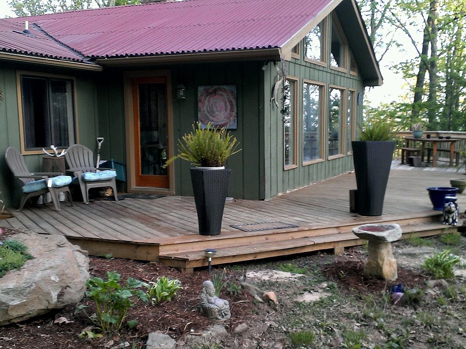 Mountain home with deck