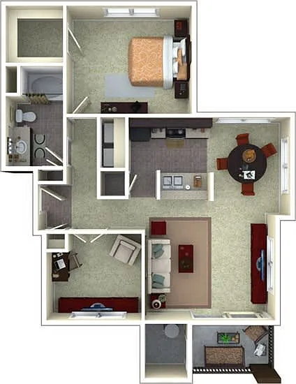 Floor plan 1X1D