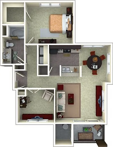 Floor plan 1X1D