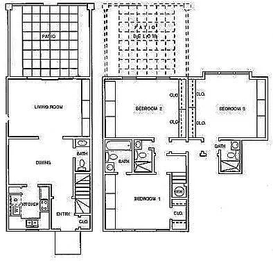 Floor plan Three Bed