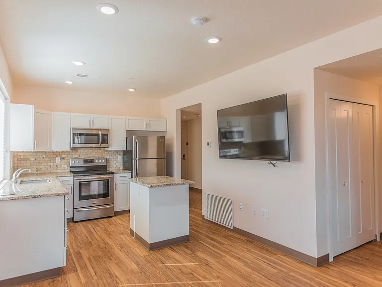The Block Living Room and Kitchen