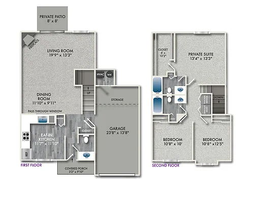 Floor plan Monroe Townhome