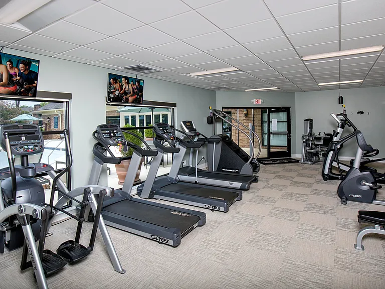 Fitness center with cardio and strength equipment