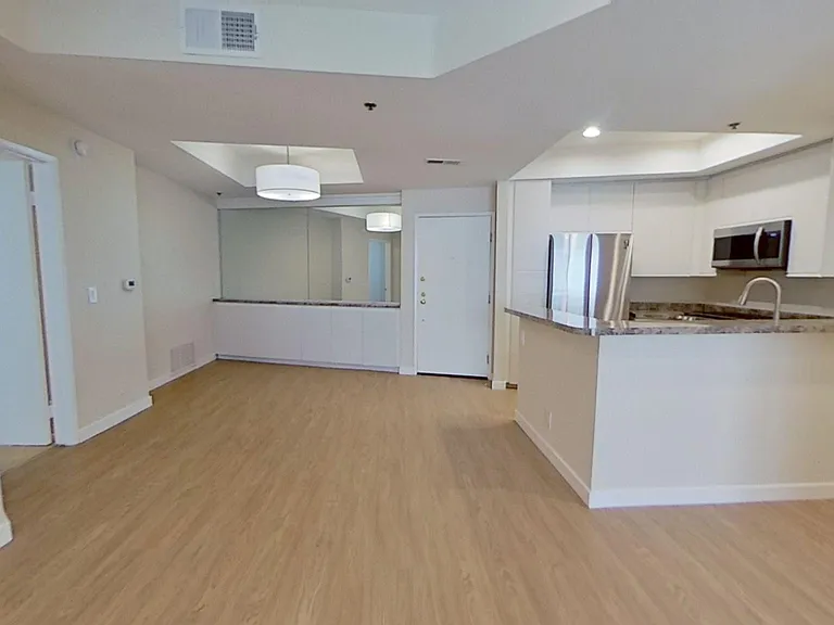 Dining area and kitchen of apartment #213