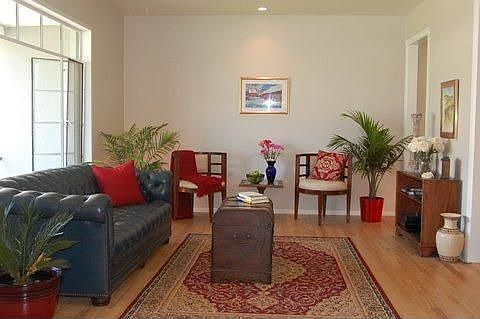 spacious living room