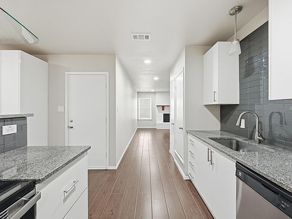 Updated kitchen just off the living room