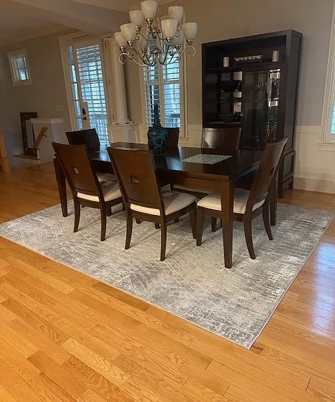 Open dining room