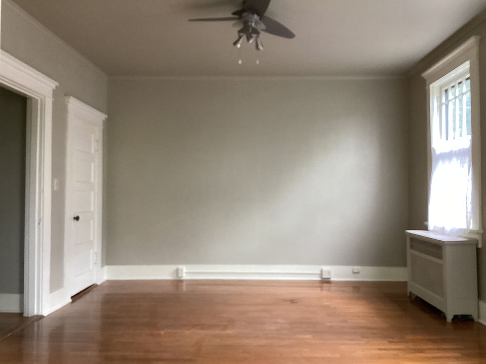 Kitchen open to a large living room.