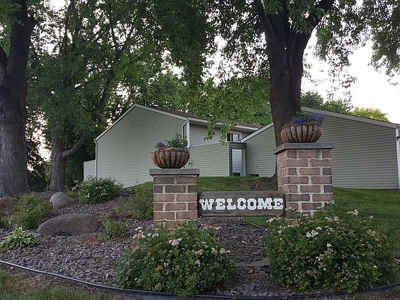 Our townhome is the one behind this welcome sign