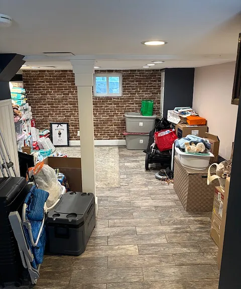 Finished side of basement