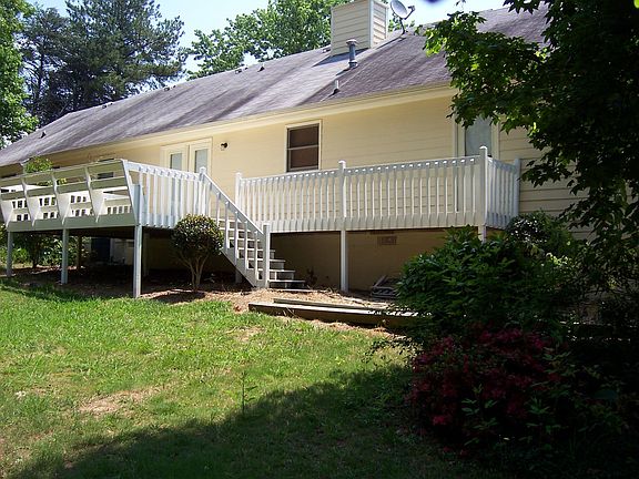Rear of Home with Deck