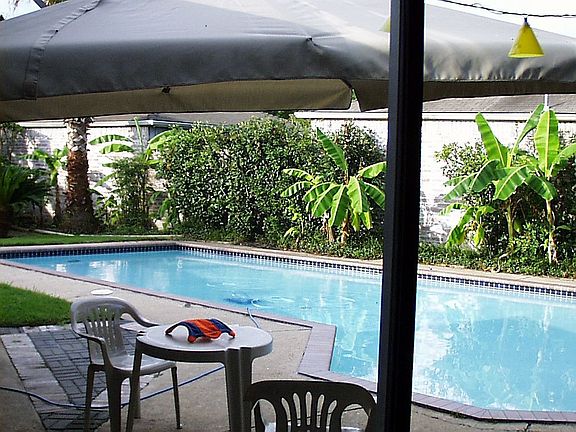 Looking out from the gameroom