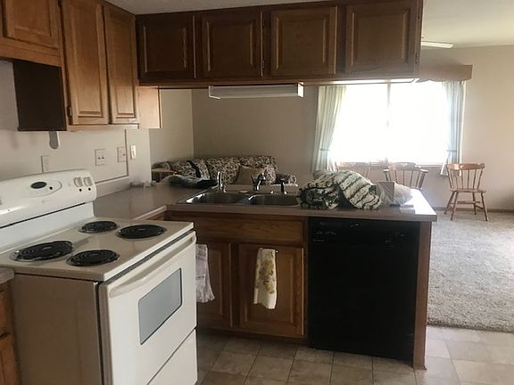 Kitchen view to living room
