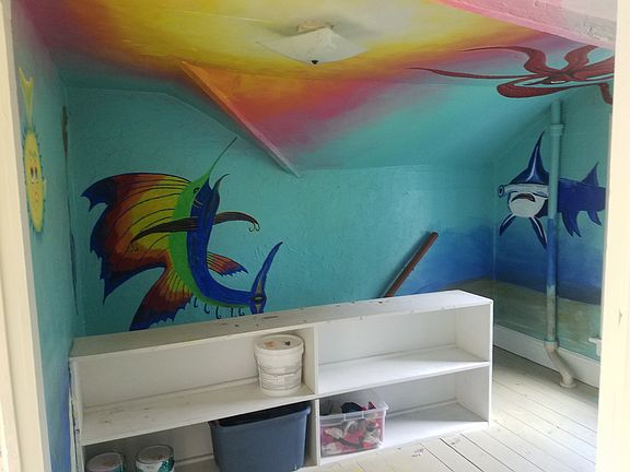 Hand painted can paint over