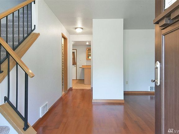 Entry with hard wood floors