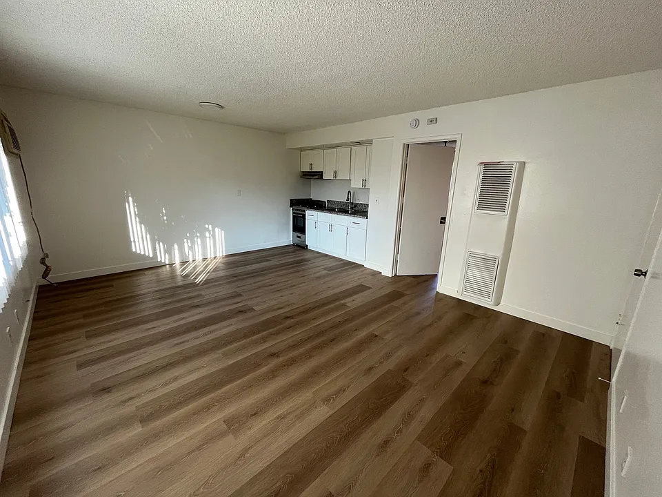 Living room and dining area