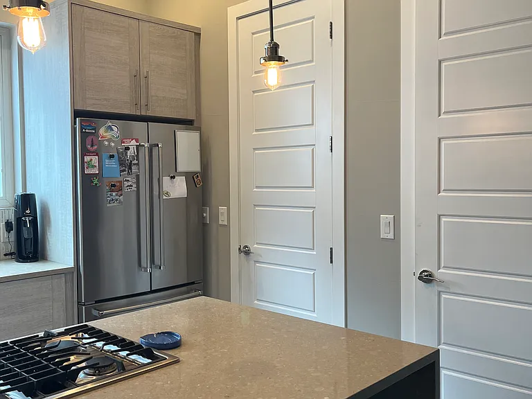 Kitchen with 2 closets for pantry etc.