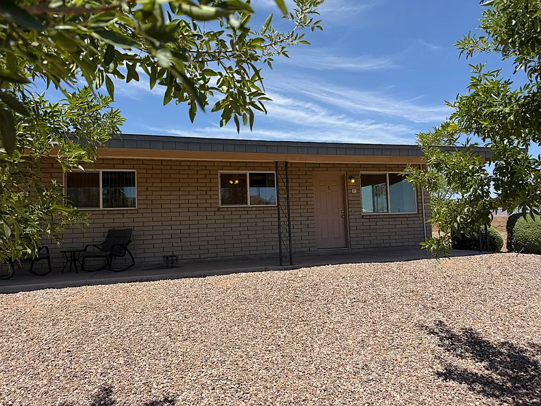 Front of apartment