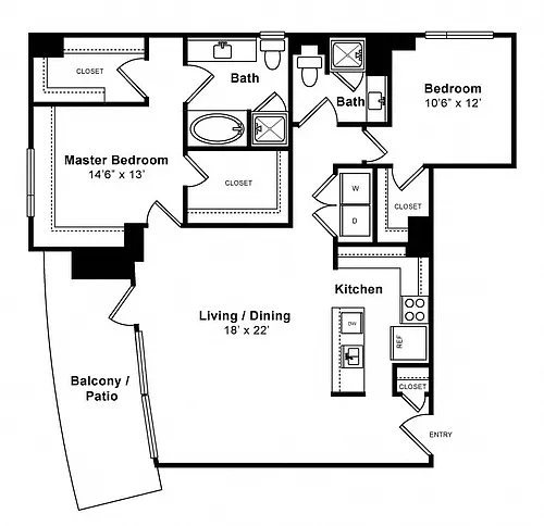 Floor plan Bright - High-Rise