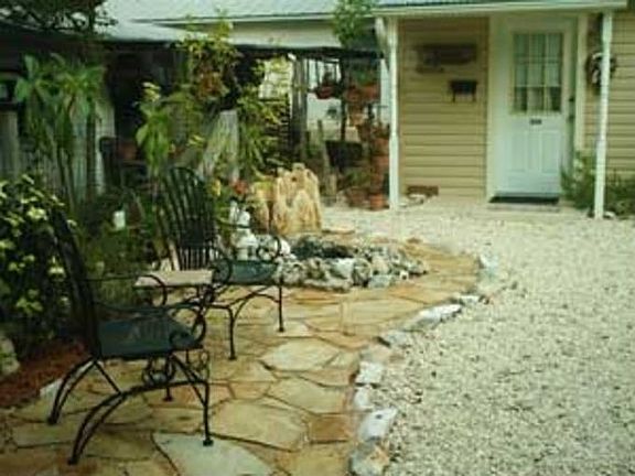Sitting Area Around Fountain