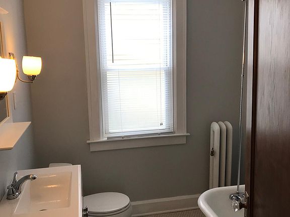 Bathroom with brand new sink/vanity.