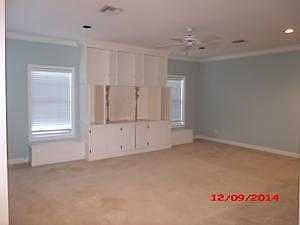 Family room with built in Media Wall