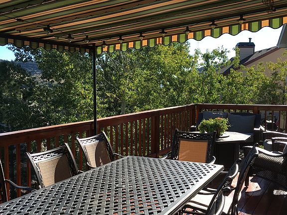 Extensive custom wood deck