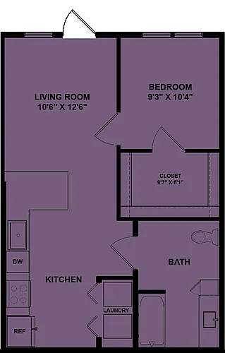 Floor plan A1 Accessible 60%
