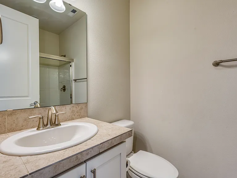 1st Bathroom downstairs with walk in shower