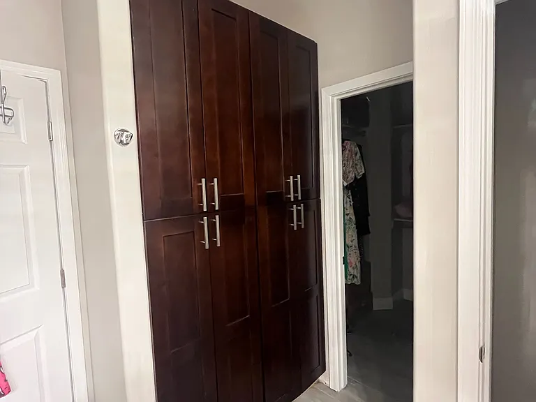 Extra cabinets space in the master bath
