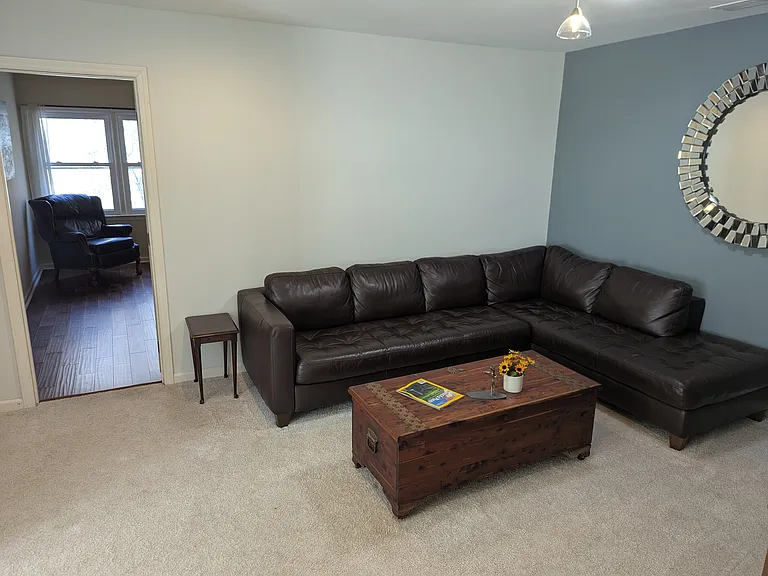 Living room and door to master bedroom