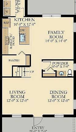 First Story Living Are Floor Plan