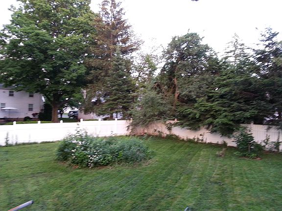 large fenced yard