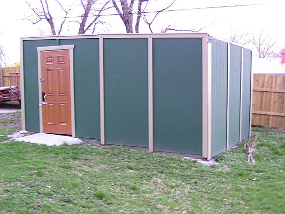 Storage Shed in backyard