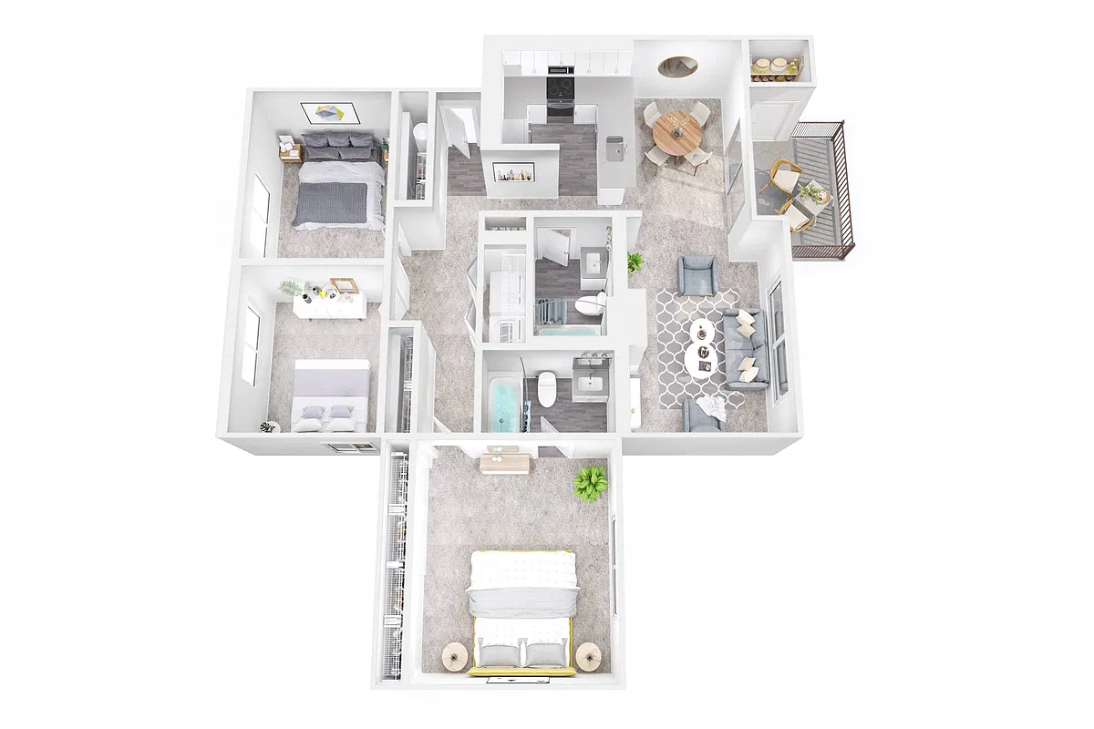 Floor plan Willow- Three Bedroom
