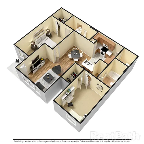 Floor plan 2X2 B