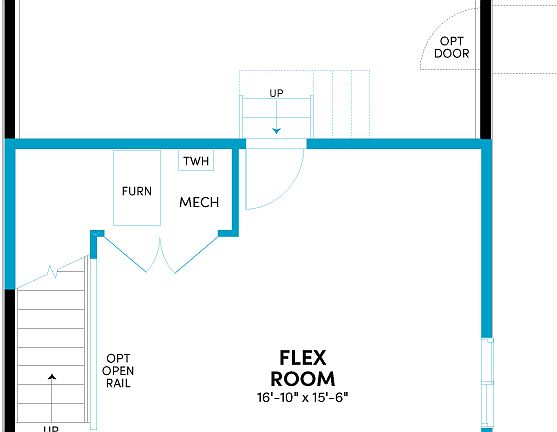 Apex 2 Lower Level Optional Flex Space at Uplands in Westminster, Co