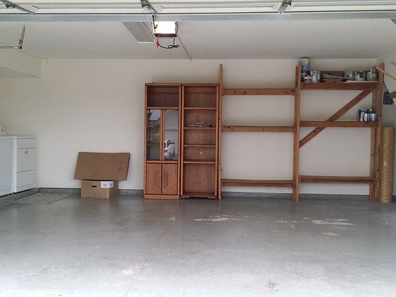 Spacious two car enclosed garage