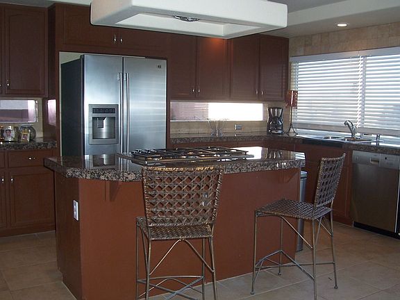 Kitchen with granite