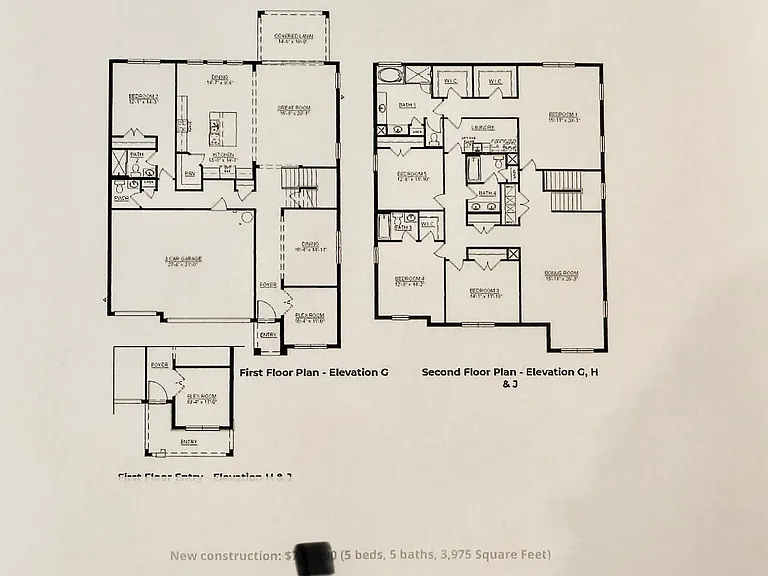 3975 sq ft. Floor Plan