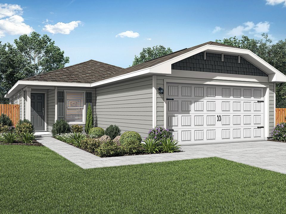 The Pecan plan is a charming single-story home at Morningside Trails.