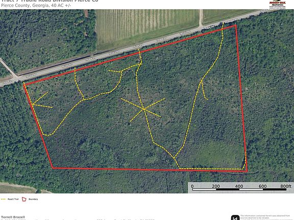 Aerial Map 40 Ac Tract 7 Trudie Road Pierce County Tract