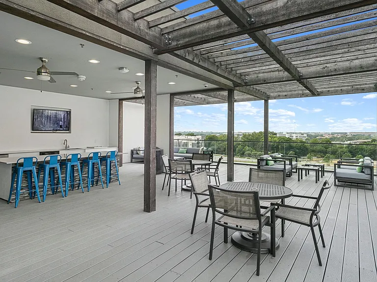 Outdoor catering area