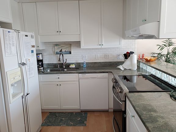 Kitchen with new range.
