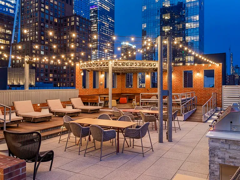 Rooftop terrace with grills