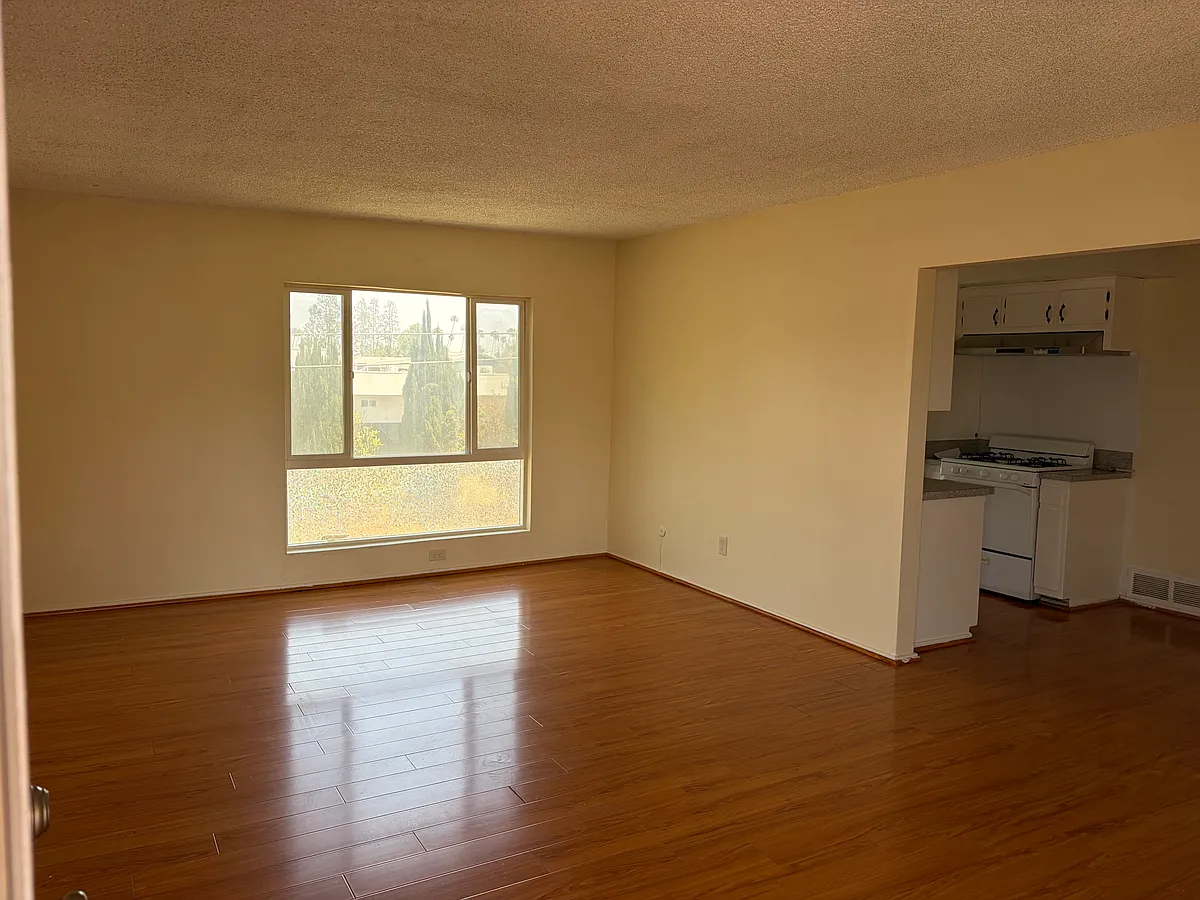 living room, dining area and kitchen - 169 N Holliston Ave #6