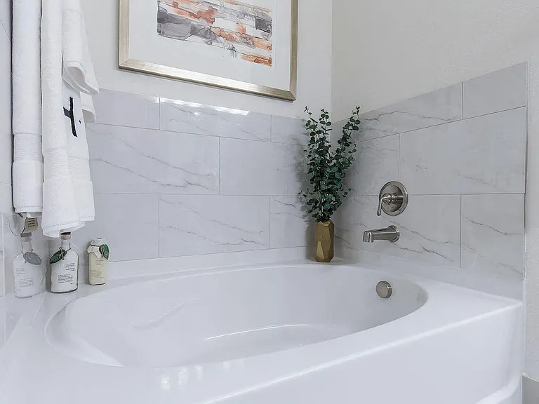 Relax in our beautiful soaking tub