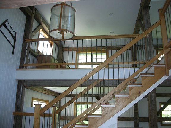 Stairs to 2nd floor open office area